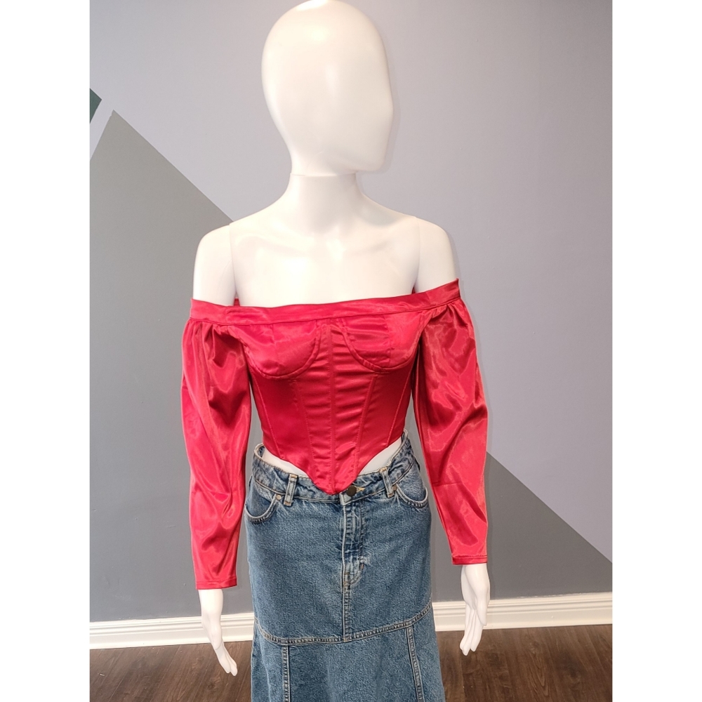 Fashion nova Womens red corset top